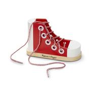 Melissa & Doug Wooden Lacing Shoe | Developmental Toy | Lacing | Problem Solving | 3+ | Gift for Boy or Girl