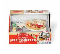 Melissa & Doug Wooden Pizza Counter Play Set