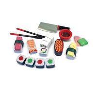 Melissa & Doug Wooden Sushi Slicing Playset, Pretend Play Food Toy for Boys and Girls Ages 3+
