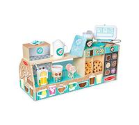 Melissa & Doug Wooden Toy Café Barista Coffee Shop | Wooden Toy for Kids | Role Play | Montessori Toy | 3+ | Gift for Boys or Girl - FSC Certified