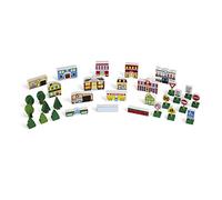 Melissa & Doug | Wooden Toy Town Play Set | Pretend Play | Play Sets | 3+ | Gift for Boy or Girl