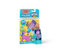Melissa & Doug Sticker WOW 24-Page Activity Pad and Sticker Stamper, 300 Stickers, Arts and Crafts Fidget Toy Collectible Character - Glitter Unicorn, Purple