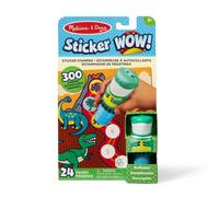 Melissa & Doug WOW Sticker Stamper & Activity Pad - Dinosaur | Book for Children, Travel Toys for Kids | Age 3+ - FSC Certified