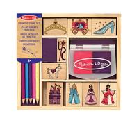 Melissa & Doug Princess Wooden Stamps for Kids Colouring Sets for Children Age 4 | Princess Toys for Girls or Boys | Princess Gifts for 4 Year Olds Kids Craft Set | Arts and Crafts for Kids Age 4 5 6