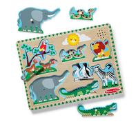 Melissa & Doug Geluidspuzzel met dierentuindieren Puzzels Houten speelgoed