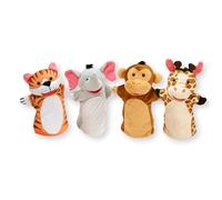 Melissa & Doug Zoo Friends Hand Puppets | Puppet Sets | Age 2+ | Gift for Boy or Girl