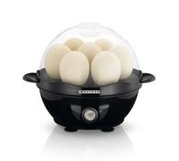 Melissa Egg Boiler for 7 Eggs, 360W, with Automatic Switch Off, Measuring Cup and Egg Piercing Tool, Makes Soft, Medium or Hard-Boiled Eggs - Black
