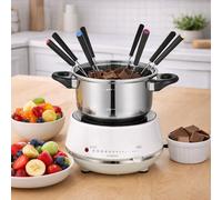 MELISSA Electric Fondue Set for 8 People Large Non-Stick Fondue Maker