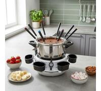 MELISSA Electric Fondue Set for 8 People Large Non-Stick Fondue Maker
