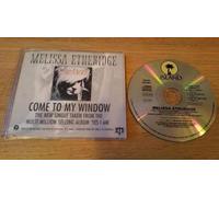 MELISSA ETHERIDGE - MELISSA ETHERIDGE. COME TO MY WINDOW. RARE 1993 4 TRACK CD SINGLE IN RARE SLEEVE WITH 3 LIVE TRACKS. CID 604.