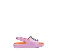 melissa Girls Mini Cloud Slide + Fabula Bb Flat Sandals, pink, 19/19.5 EU