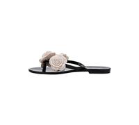 Melissa Harmonic Collection Flip Flops for Women, Harmonic Springtime - Black/Beige, 6 UK