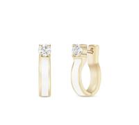Melissa Kaye 18K yellow gold Honey diamond earrings S