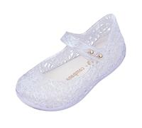 melissa Boy's Girl's MINI Campana Zig ZAG VI BB Low-Top Sneakers, Holographic White, 3/5 UK Child