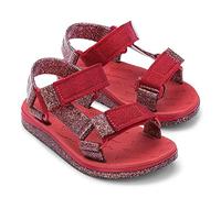 melissa Mini Papete + Rider I Inf Flat Sandal, red, 2 UK