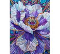 Melissa Officinalis Paint by Numbers for Adults with Frame, Large Paint by Number Canvas Kits, DIY Color Oil Painting Acrylic Paints with Brushes, Hobbies for Adults Women, Home Decor 50x70cm J8-223