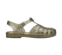 Melissa Possession Jelly Sandal for Women - The Original Jelly Shoe, Fisherman's Sandal with Adjustable Strap and Side Buckle, Glitter Clear/Beige, 6 UK