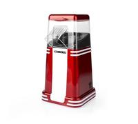 Melissa Retro Hot Air Popcorn Maker, 60g, Fresh Homemade Popcorn in 2-4 Min, 1200W - Red/White