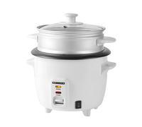 MELISSA Rice Cooker 0.6 L 300W Non-Stick Coating with Steamer Basket, White