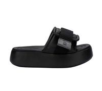 Melissa Shoes Women's Free Fuzzy Slide Platform in Black | Size: 5 Melissa Shoes Black 5