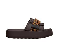 Melissa Shoes Women's Free Fuzzy Slide Platform in Bronze | Size: 5 Melissa Shoes Bronze 5