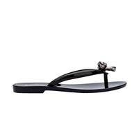 Melissa Shoes Women's Harmonic Iris Flats in Black | Size: 4 Melissa Shoes Black 4