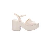 Melissa Shoes Women's Lina Jelly Platform Heels in Off-White | Size: 6 Melissa Shoes Off-White 6