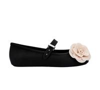 Melissa Shoes Women's Soft Ballerina Petals in Black | Size: 5 Melissa Shoes Black 5