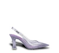 melissa Slingback Heel + Larroude Ad, Women's Sandal, transparent, 2/3 UK