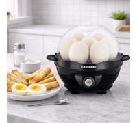 MELISSA Stainless Steel Electric Egg Cooker Boiler Steamer Fits 7 Eggs Alarm