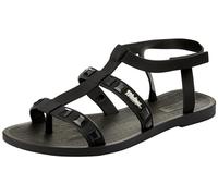Melissa Sun River Ad, Women's Flat Sandals, Black/White, 5 UK