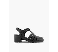 Melissa Womens Black Possession Caged-straps Woven Heeled Sandals Eur 36 / 3 Uk Women