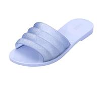 Melissa Women's Bless Slide Flat Sandal, Blue, 4 UK