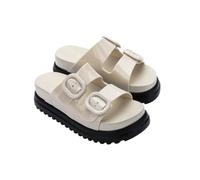 melissa Women's Cozy Platform Ad Sandal, Black, Beige, 41/42 EU