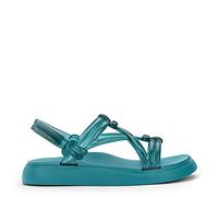 Melissa Women's Essential Sand + Papete Flat Sandal, Green, 6.5 UK