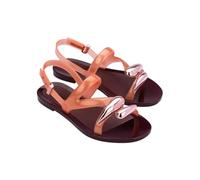 Melissa Women's Iris Sandals, Burgundy/Orange, 5