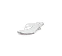 Melissa Women's Jelly Kitten Heel Flip Flops, Clear, 5