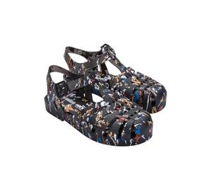 Melissa Women's Mini Possession Print + Fisherman Sandal, Black, 0 UK