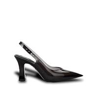 melissa Women's Slingback Heel + Larroude Ad Sandal, Black White, 41.5/44 EU