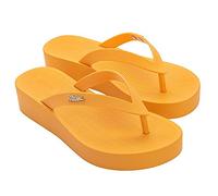 melissa Women's Sun Venice Platform Ad Wedge Sandal, Yellow, 8/9 UK