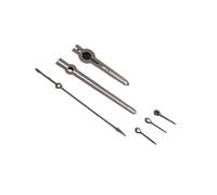 Melitare 1pc Silver Watch Hands Green Luminous 6Pins Per Set Fit VK63 VK63A Quartz Movement Modified Replacement Parts(Top 3.Black)