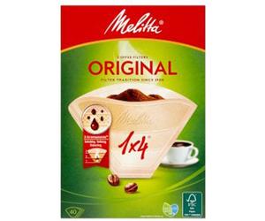 MELITTA 1 x 4 BROWN COFFEE FILTER PAPERS PACK OF 80 GENUINE PART esd