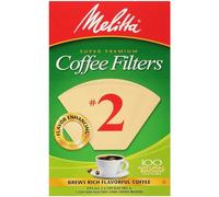 Melitta 622752 100 Count, #2 Brown Cone Filter