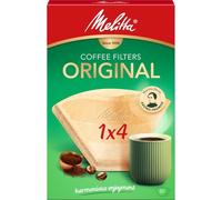 Melitta Original Coffee Filters Size 1x4, 80 Coffee Filters, For Filter Coffee Makers, Brown