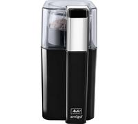 Melitta Amigo Grinder for Coffee Bean, Nut and Spice - Black, 150W, 60g Capacity, Stainless Steel Blades, Compact, 1029-01