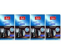 Melitta Anti-Calc Powder Descaler for Filter Coffee Machines, Article 192632, 12 Powder Bags of 20 g 4 Pack