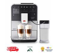 Melitta Integrated Bean to Cup Coffee Machine, Barista T SMART Model F83/0-101, Bluetooth connectivity, Connect App, Whisper Grinder (Quiet Mark), Silver