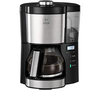 Melitta Filter Coffee Machine, Look V Timer Model, Stainless Steel, 21 x 24 x 33.5 cm, Black, Art. No. 6766591