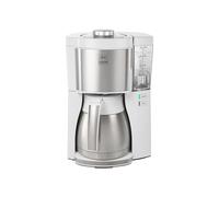 MELITTA filter coffee maker - Look V Therm Perfection 1025-15 White/Brushed Steel - 10 cups - AromaSelector