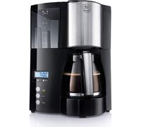 Melitta Filter Coffee Maker with Glass Pourer, Hot Hold and Timer Function, Optima Timer, Black, 100801